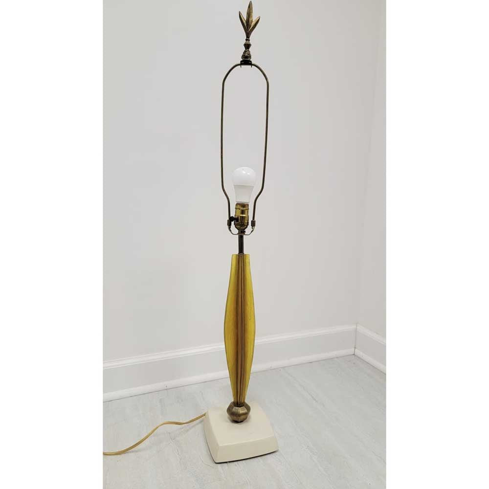 Mid-Century Chartreuse Table Lamp