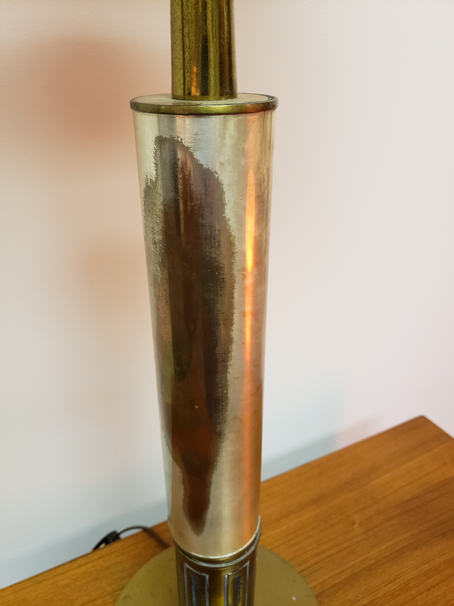 Vintage Mid-Century Stiffel Hollywood Regency Brass Metal Table Lamp