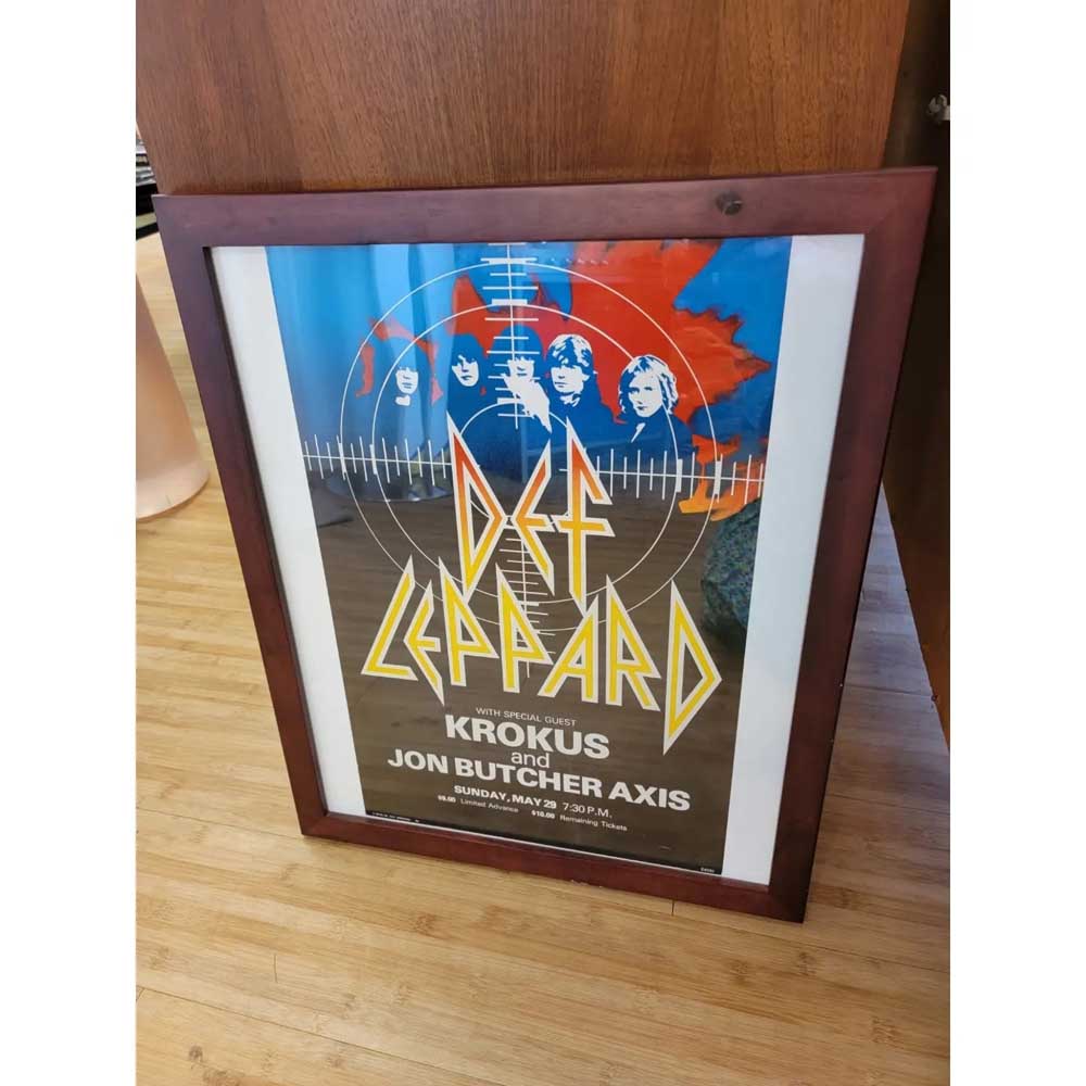 Vintage 1983 Def Leppard Concert Poster