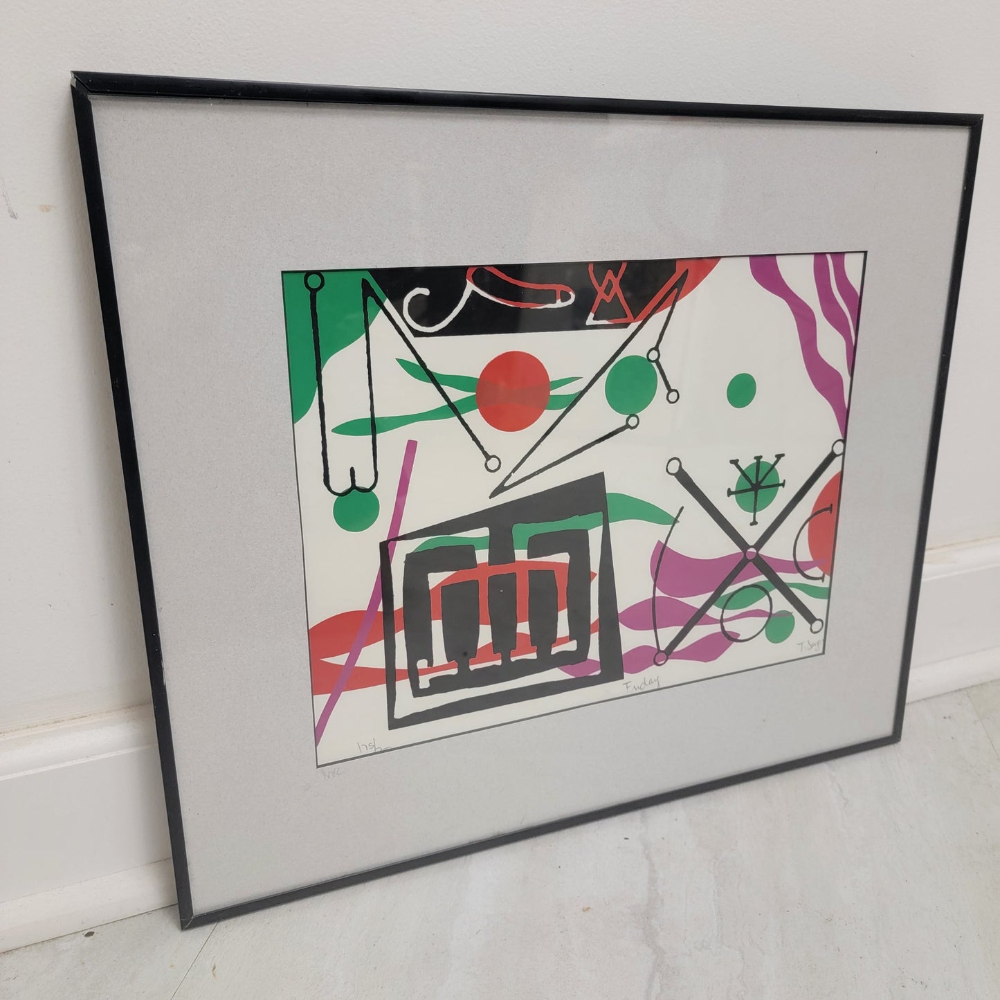 T. Sayer Signed & Numbered 175/200 Abstract "Friday" Print