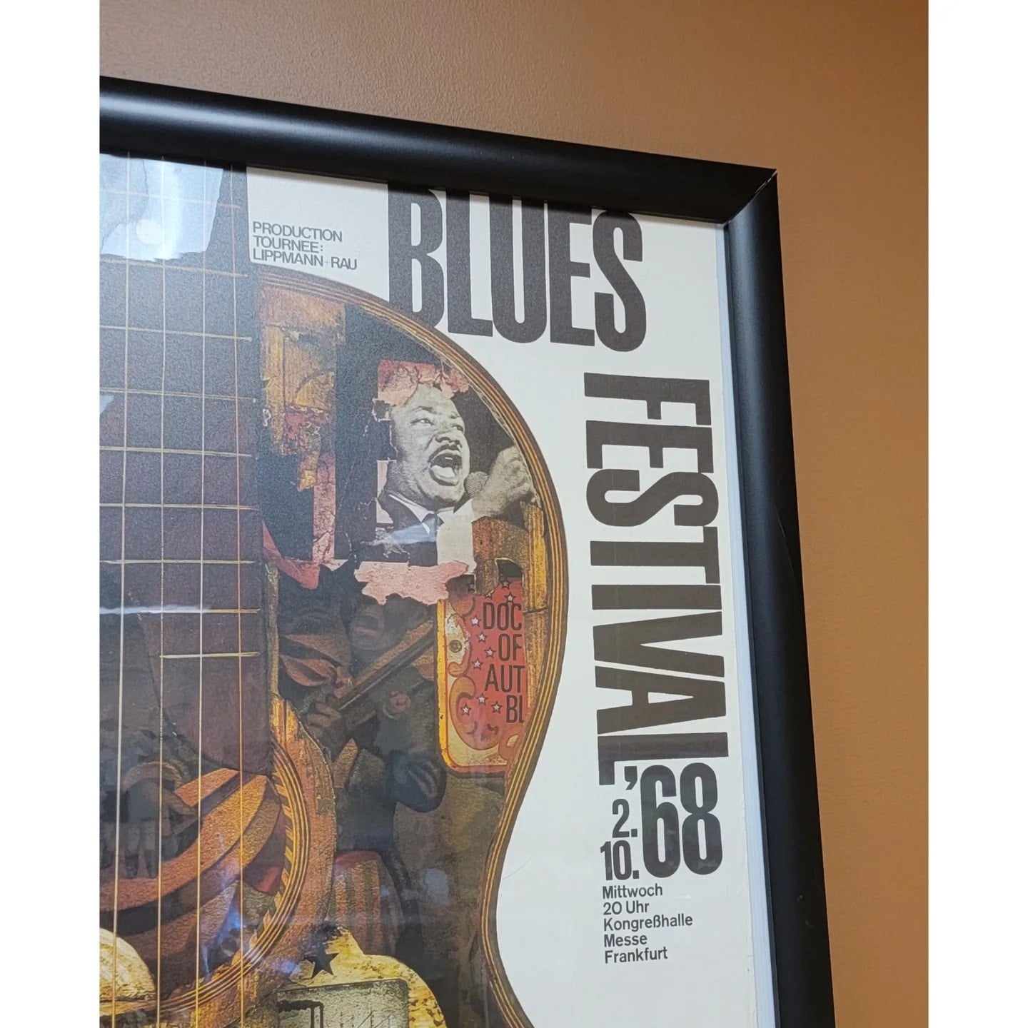 1968 American Folk Blues Festival Gunther Kieser German Poster