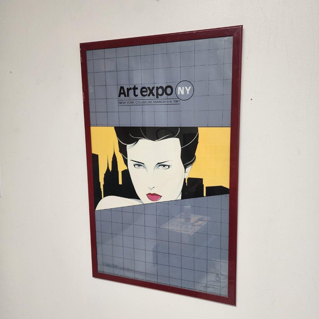 Patrick Nagel Hand Signed & Numbered Lithograph Art Expo NY 1981