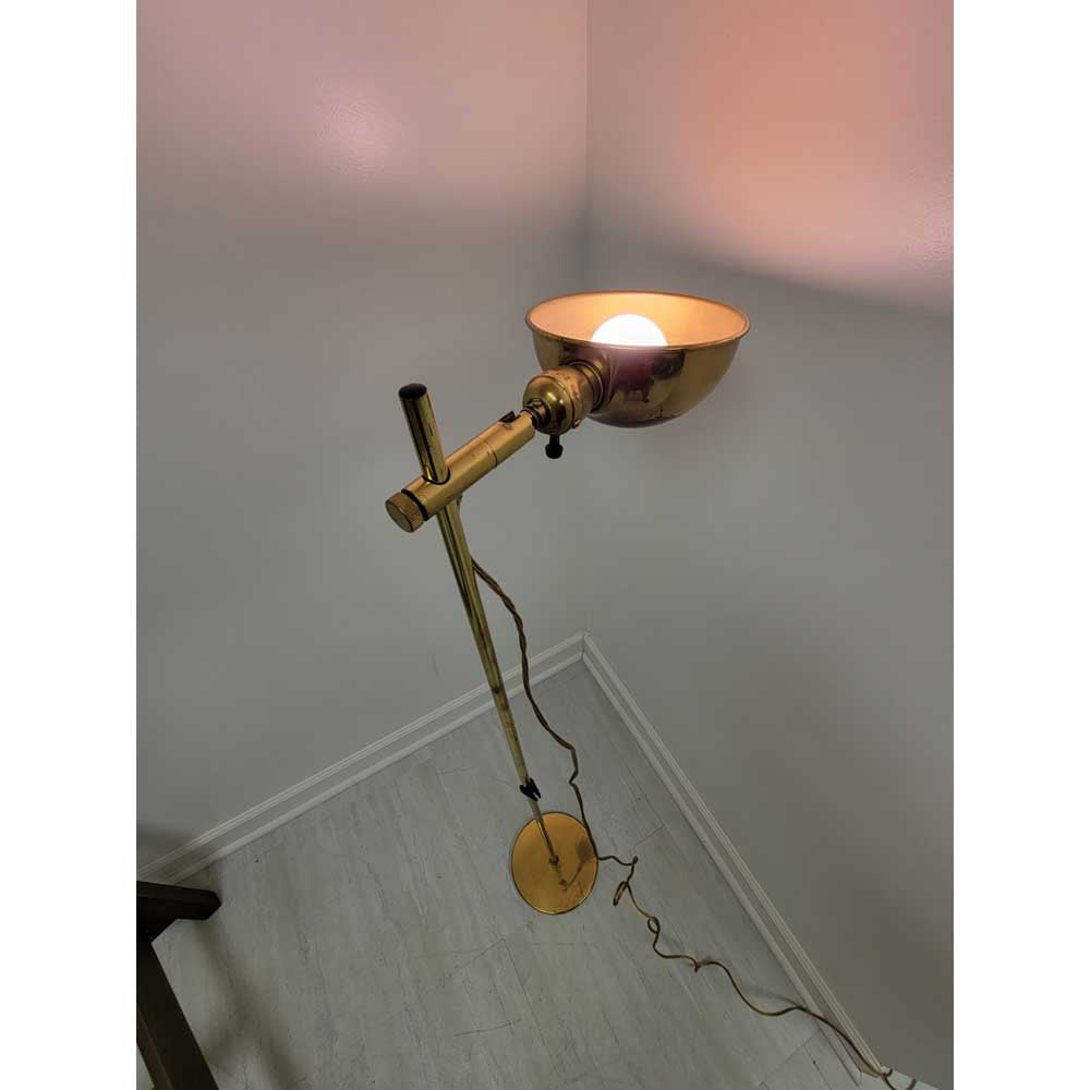 Mid-Century Modern Koch & Lowy for Omi Brass Floor Lamp