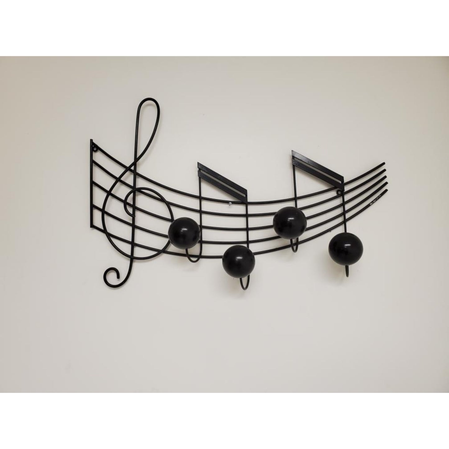 Signed Curtis Jere Music Note Hat / Coat Rack Wall Hanging Sculpture