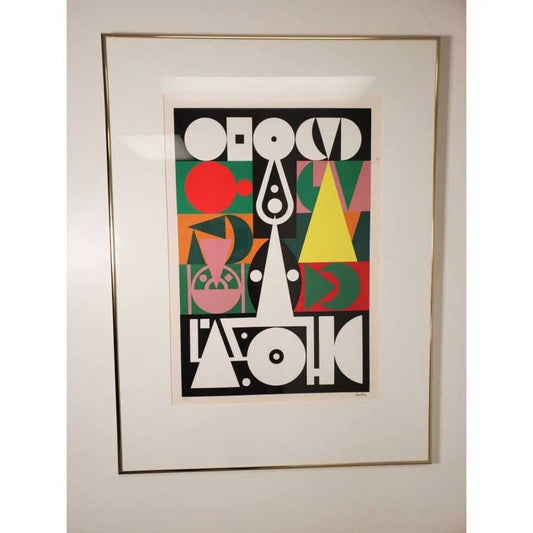 Auguste Herbin 146/150 Numbered "Napoleon" Silkscreen Art