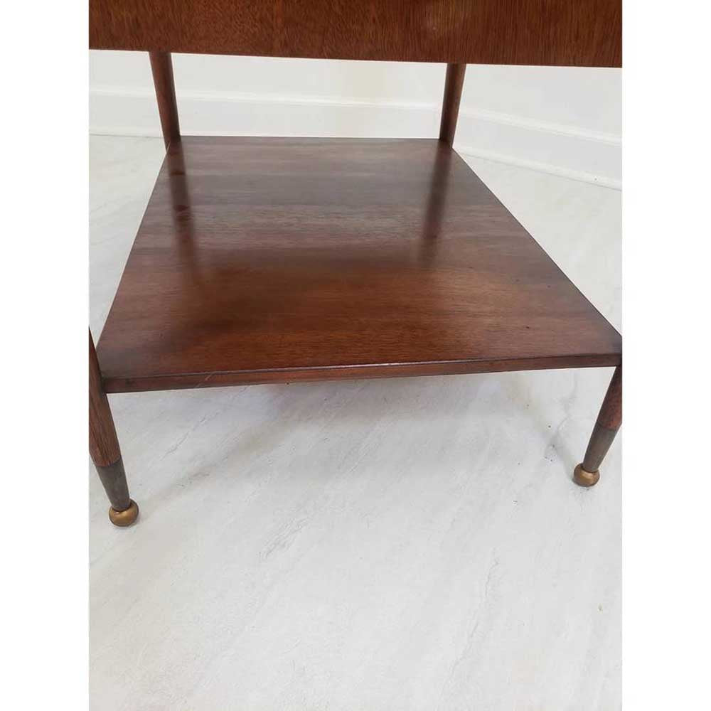 Mid-Century Walnut 1 Drawer End / Side Table