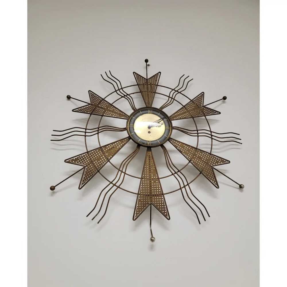 Mid-Century Welby Atomic Starburst Sunburst Clock – Past Chapters & Spinoff  Records RVA